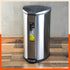 Bathla Silver Stainless Steel Step Bin For Home(35 Ltrs)
